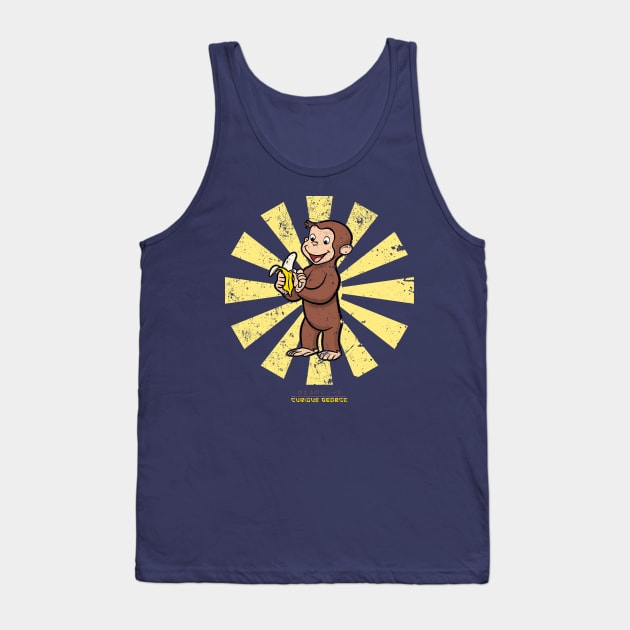 Curious George Retro Japanese Tank Top by Nova5